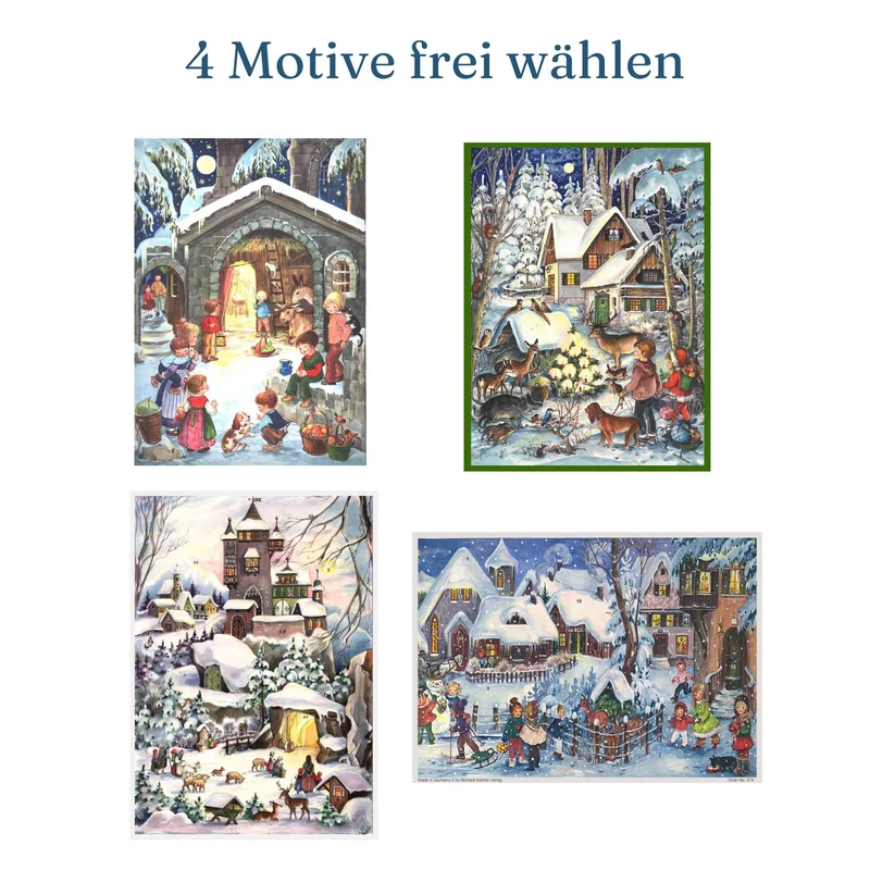 4-pack A4 Advent calendar