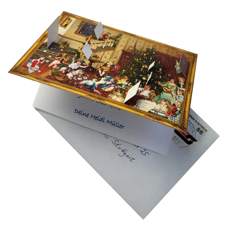 Postcard Advent calendar “Christmas Eve”