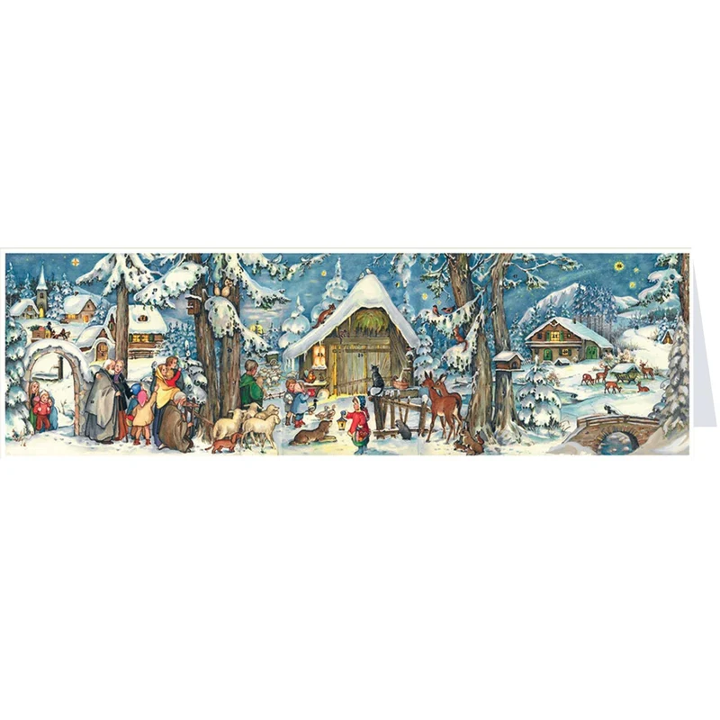 Postcard Advent calendar “Christmas with the Animals”