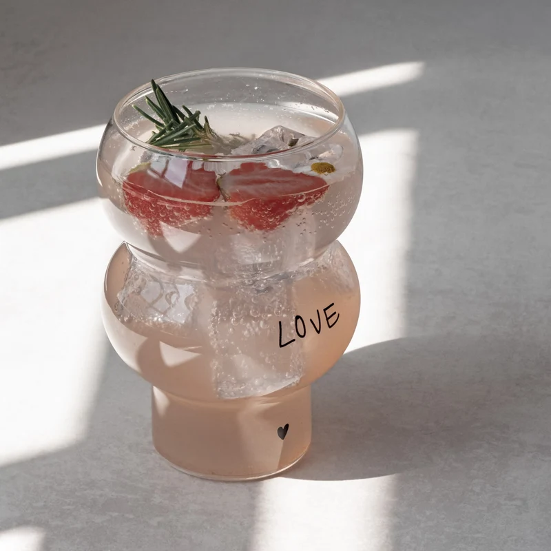 Eulenschnitt Double Bubble Glas Love
