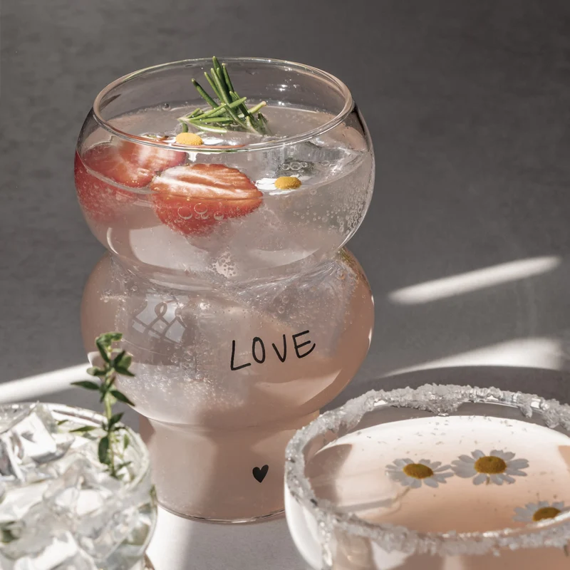 Eulenschnitt Double Bubble Glas Love