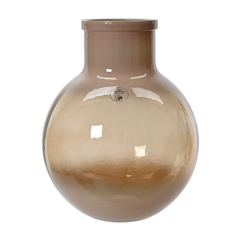Skandi Vase beige-naturfarben rund
