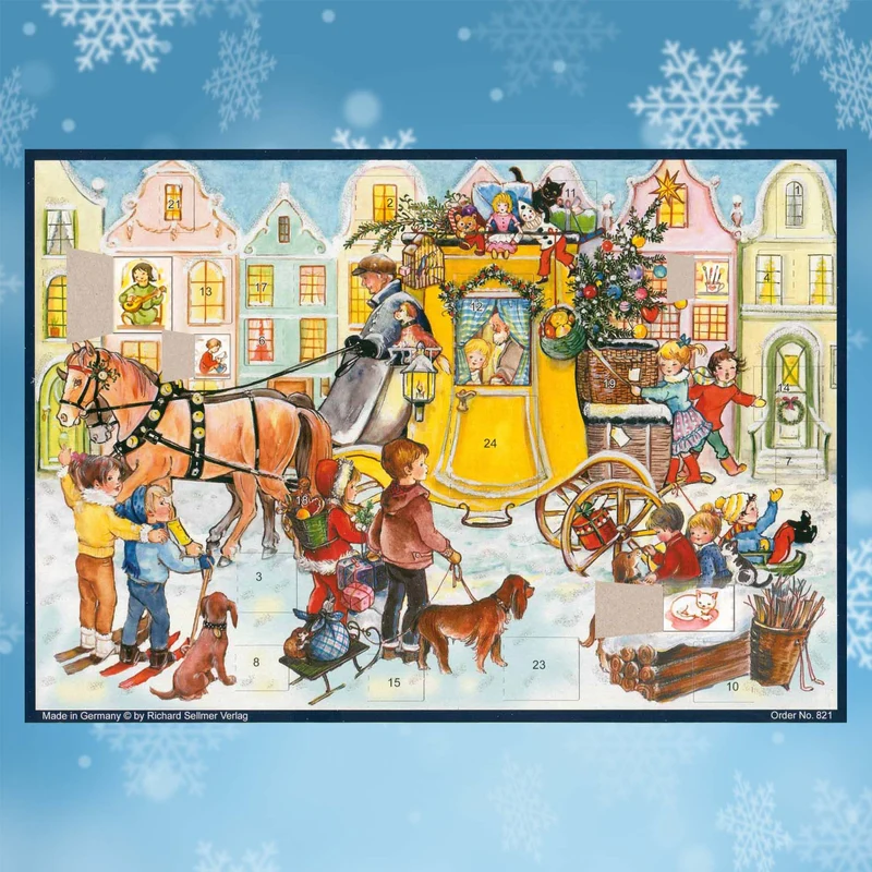 A4 advent calendar “A Stagecoach Full of Gifts”