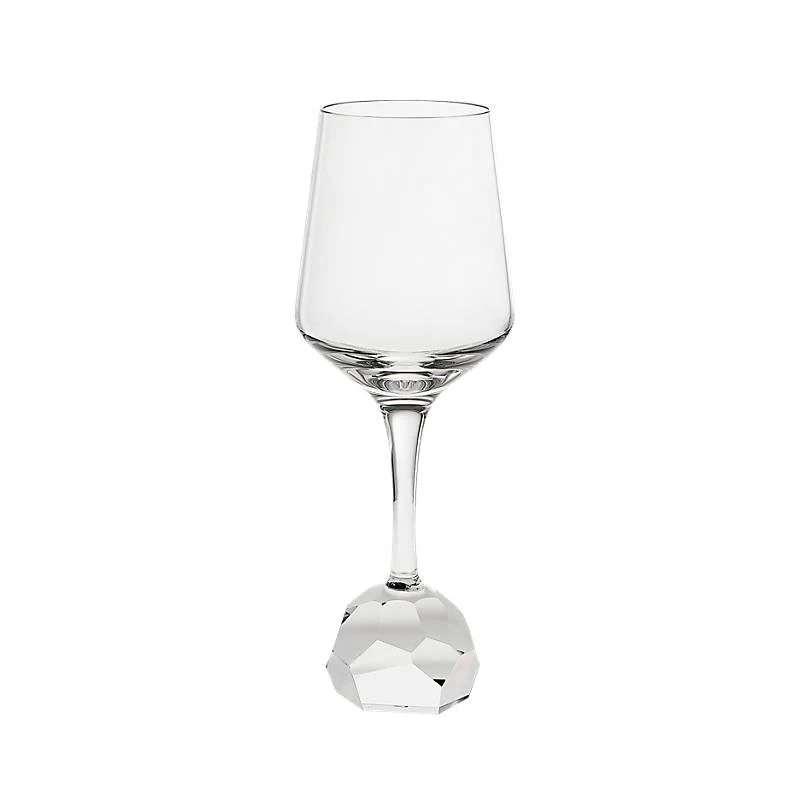 Weißweinglas Basic Diamonds 400ml, Transparent, aus Bleikristall