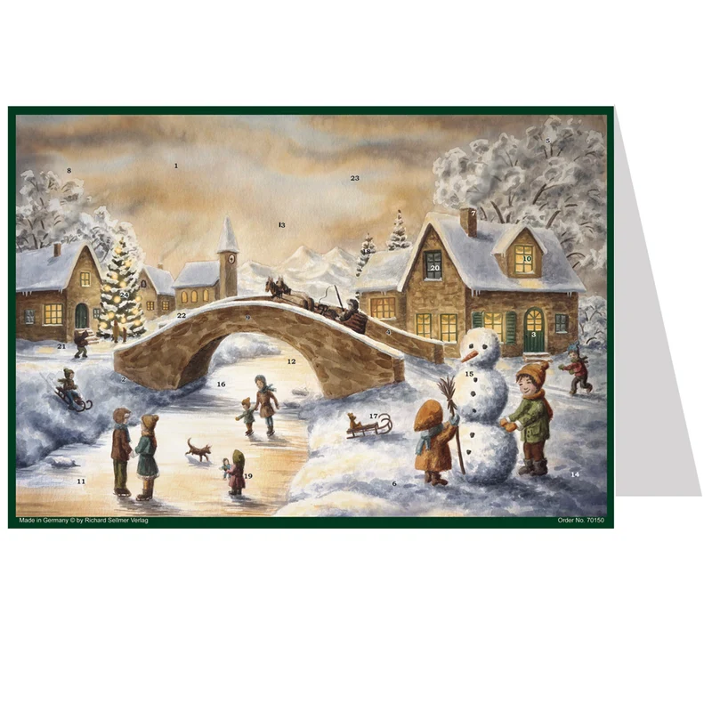 Postcard Advent calendar “At the Bridge”