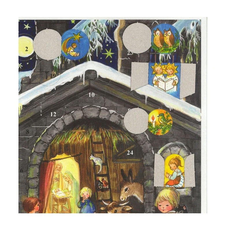 A4 Advent calendar “At the Stable”