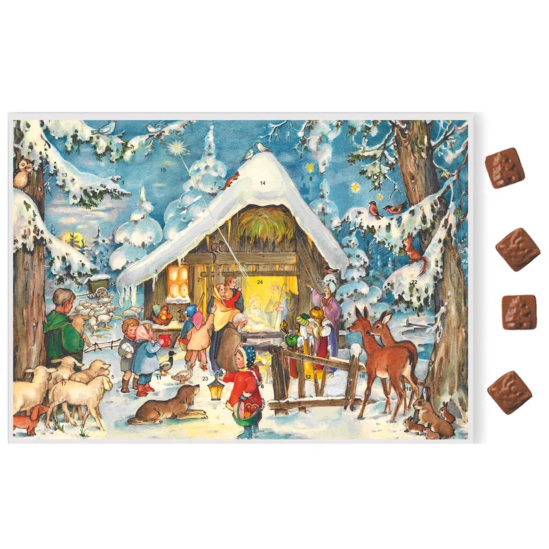 Chocolate advent calendar “At the Stable”