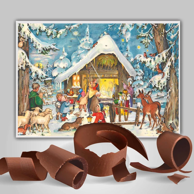 Chocolate advent calendar “At the Stable”