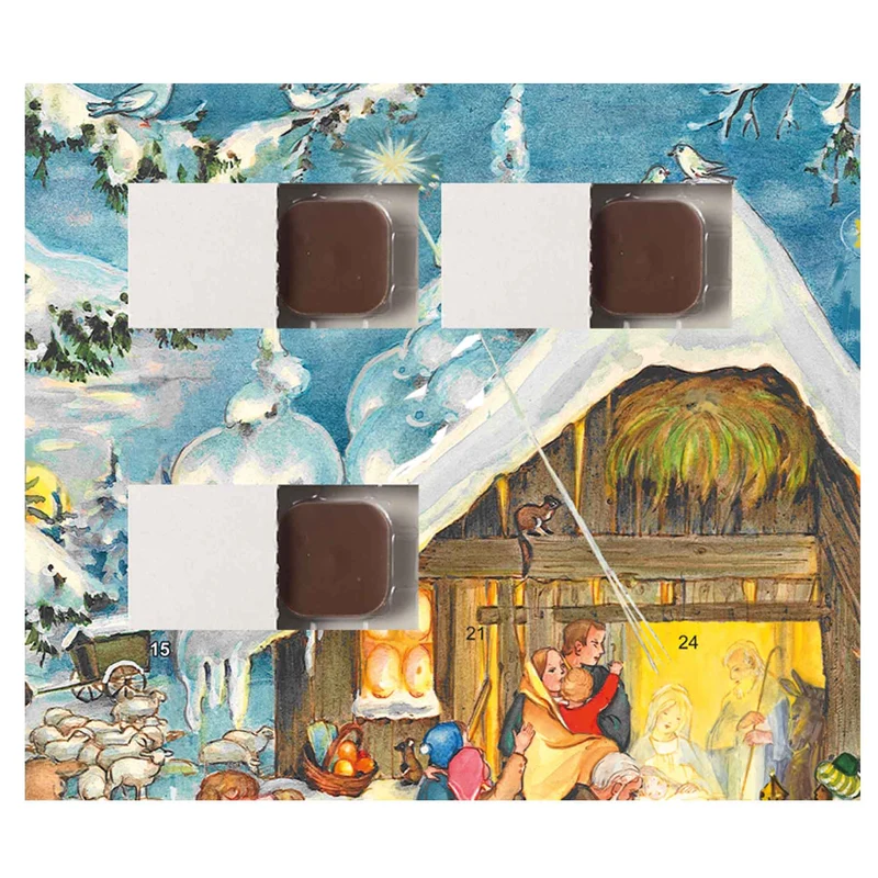 Chocolate advent calendar “At the Stable”