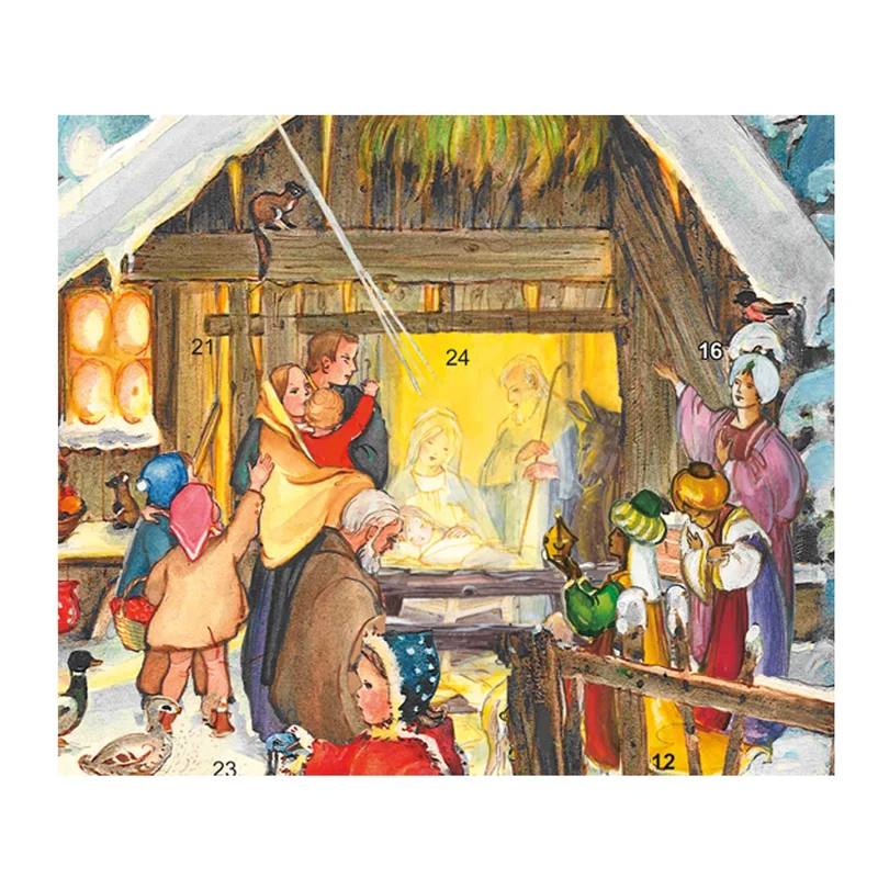 Chocolate advent calendar “At the Stable”