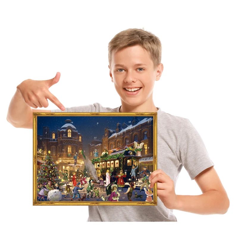 Advent calendar “Christmas Railway Station”