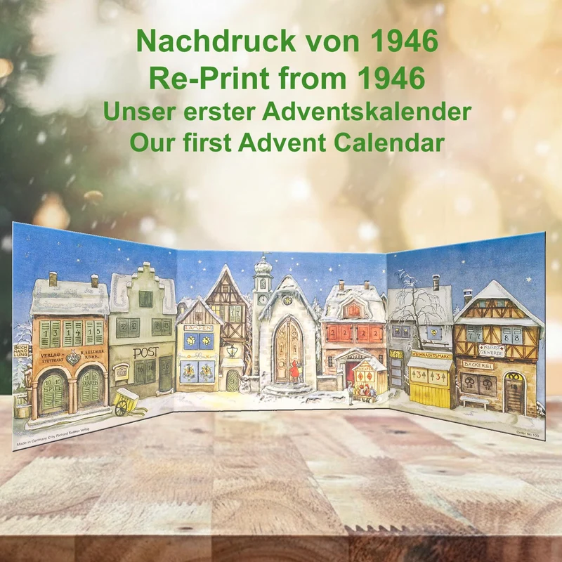 Advent calendar “The Little Town” from 1946