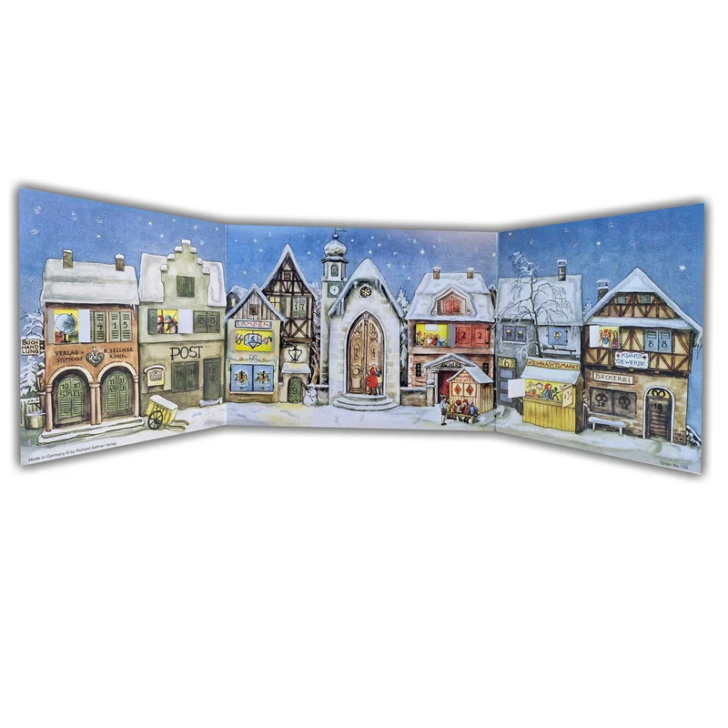 Advent calendar “The Little Town” from 1946