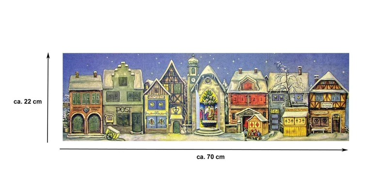 Advent calendar “The Little Town” from 1946