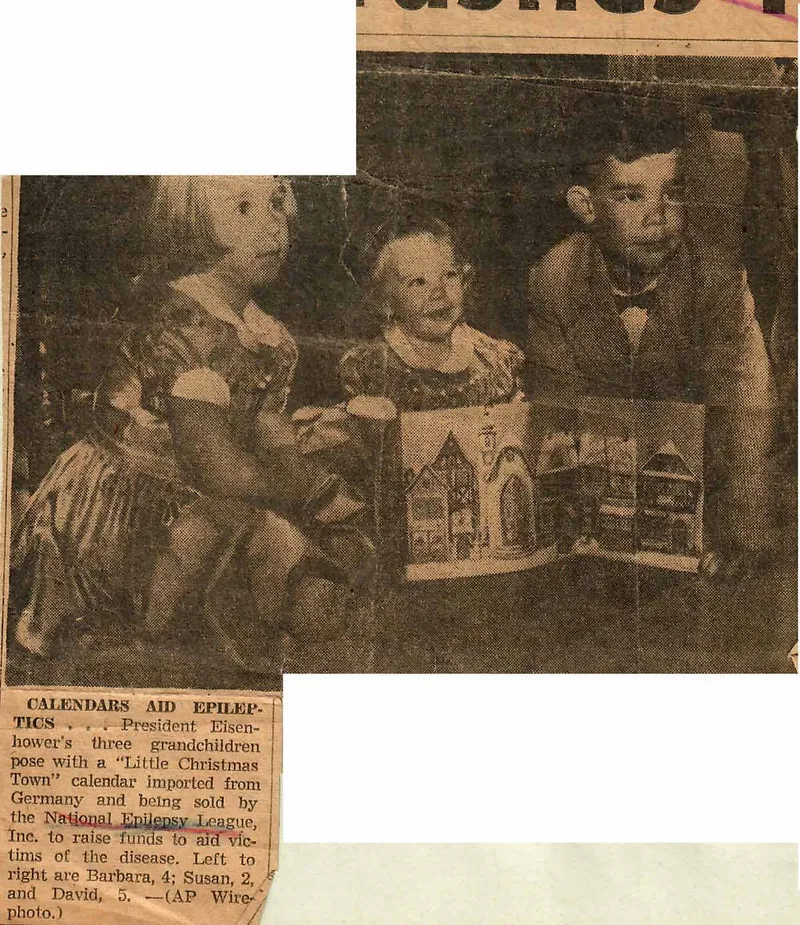 Advent calendar “The Little Town” from 1946