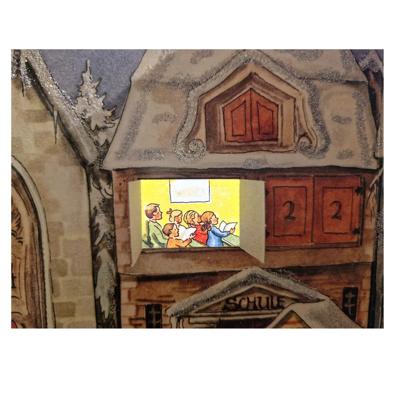 Advent calendar “The Little Town” from 1946