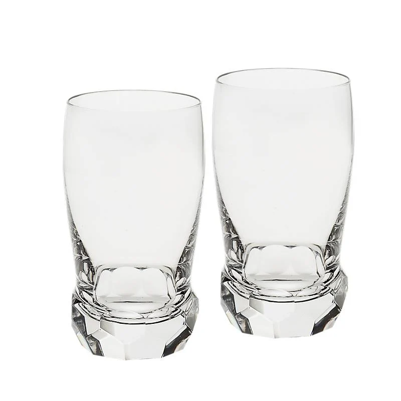 Wasserglas Diamonds Spectacle 270ml, Transparent, aus Bleikristall