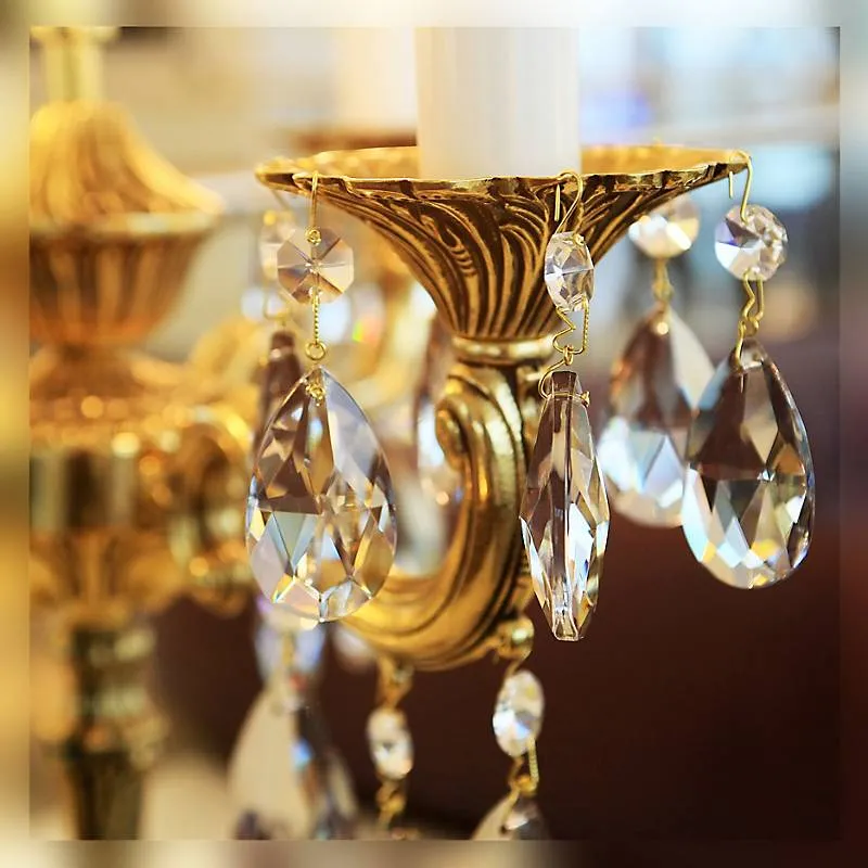 Tischleuchter Mandy Erleuchtung, Gold/Violett, aus Glas