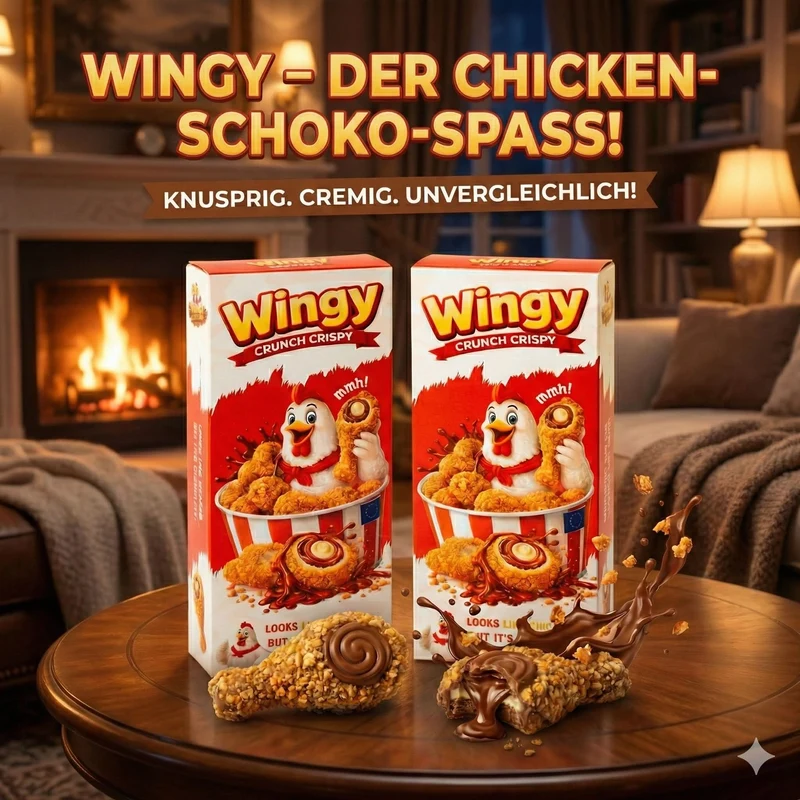 Wingy Crunch Crispy Schokolade 50g – Fun Snack