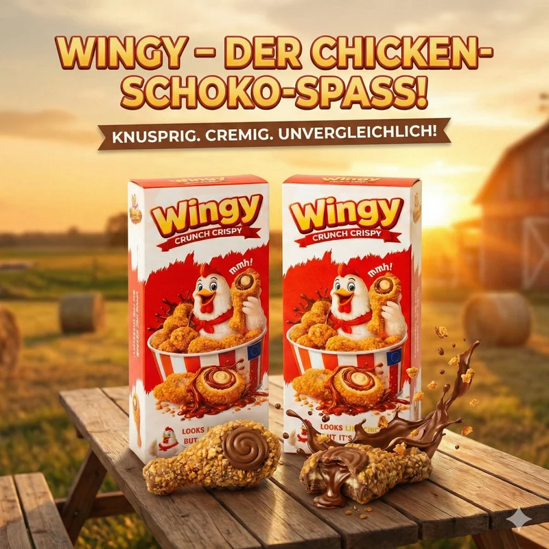 Wingy Crunch Crispy Schokolade 50g – Fun Snack
