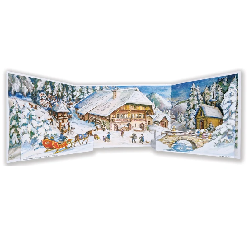 Panorama advent calendar “Christmas in the Alps”
