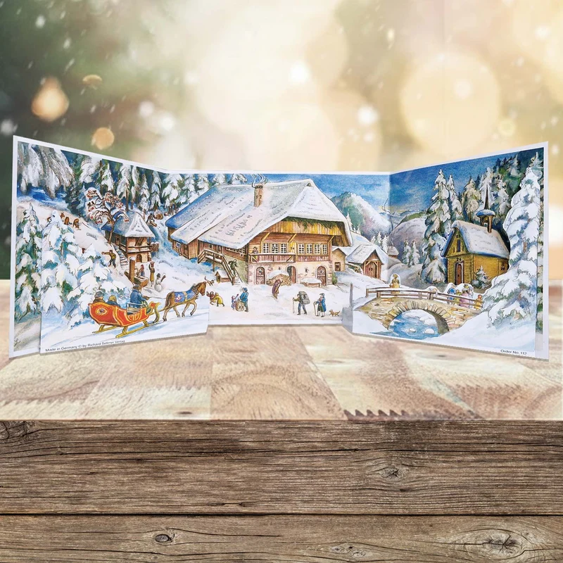 Panorama advent calendar “Christmas in the Alps”