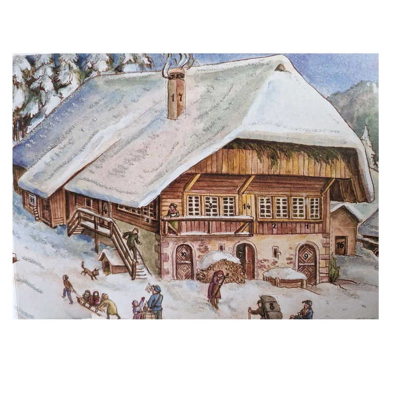 Panorama advent calendar “Christmas in the Alps”