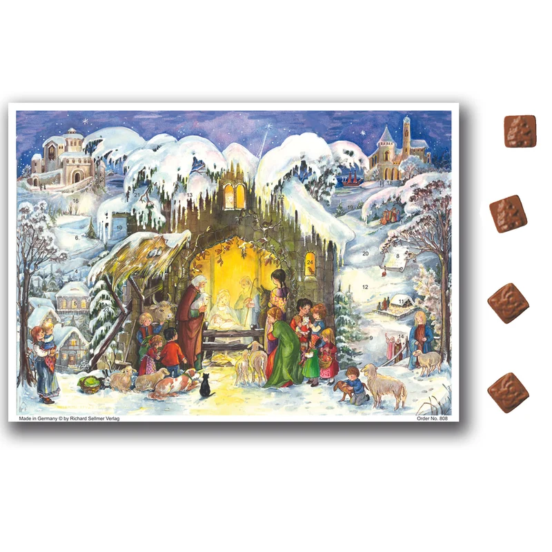 Chocolate Advent calendar “At the Nativity”