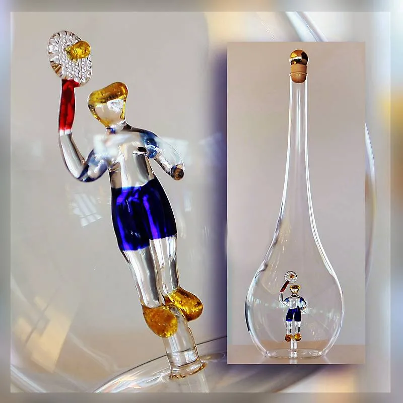 Geschenkflasche Tennisspieler Präsent 500ml