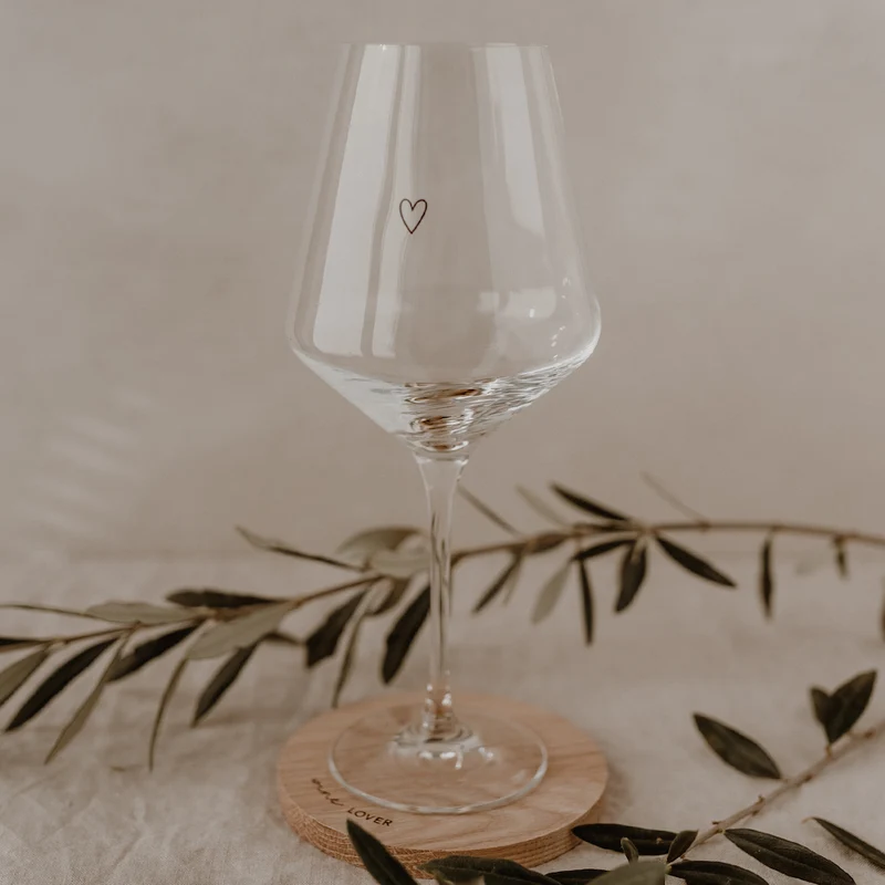 Eulenschnitt Untersetzer aus Eiche Wine Lover
