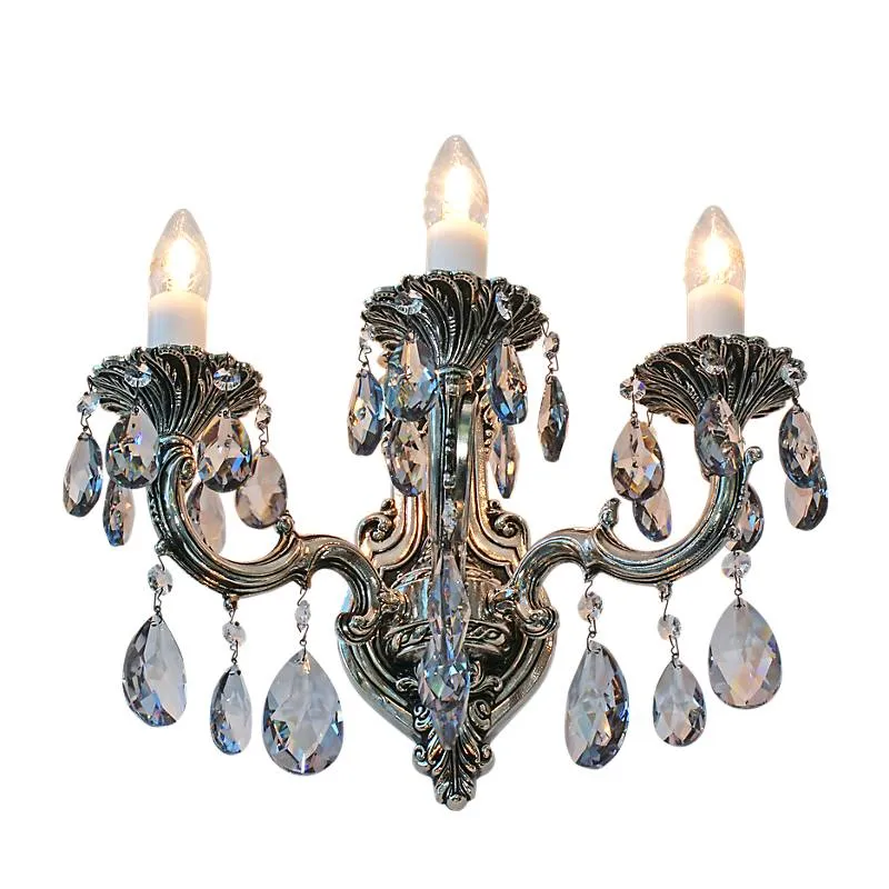 Wandleuchter Laura silver Erleuchtung, Grau/Bronze/Gold, aus Glas