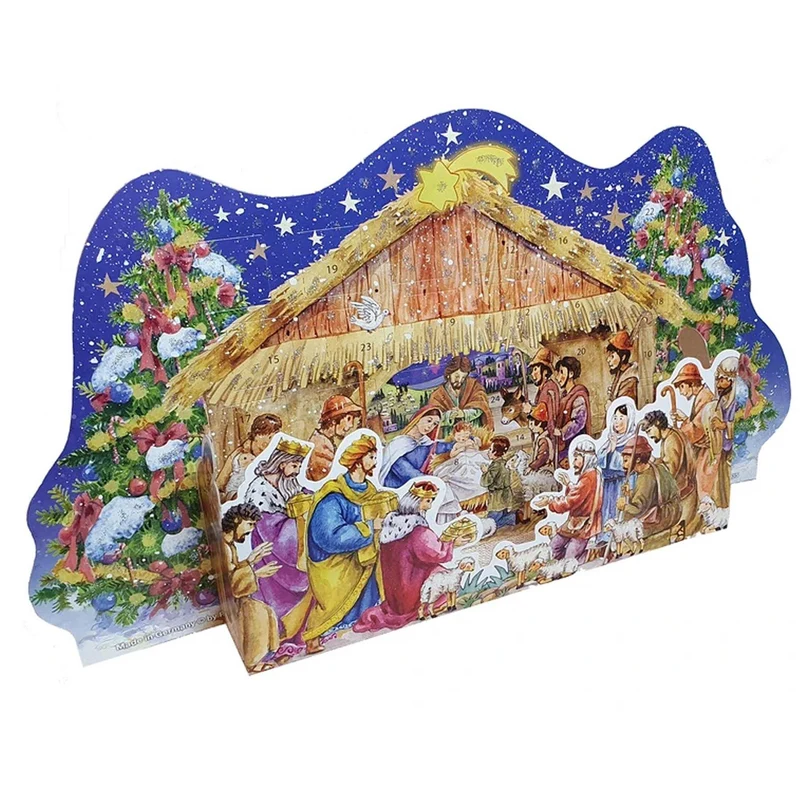 Standing Advent calendar “At the Nativity Scene”