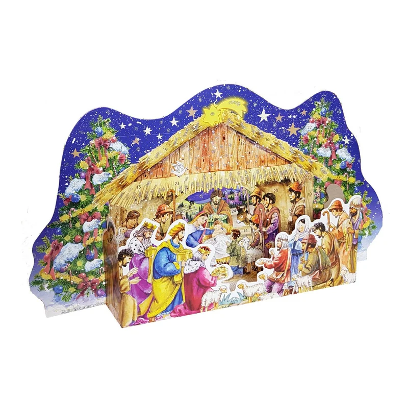 Standing Advent calendar “At the Nativity Scene”