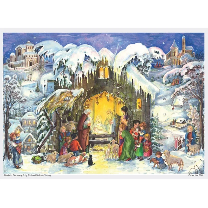 A4 Advent calendar “Jesus Is Born”