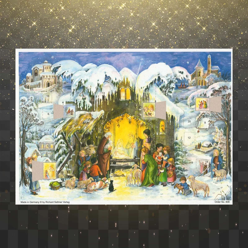 A4 Advent calendar “Jesus Is Born”