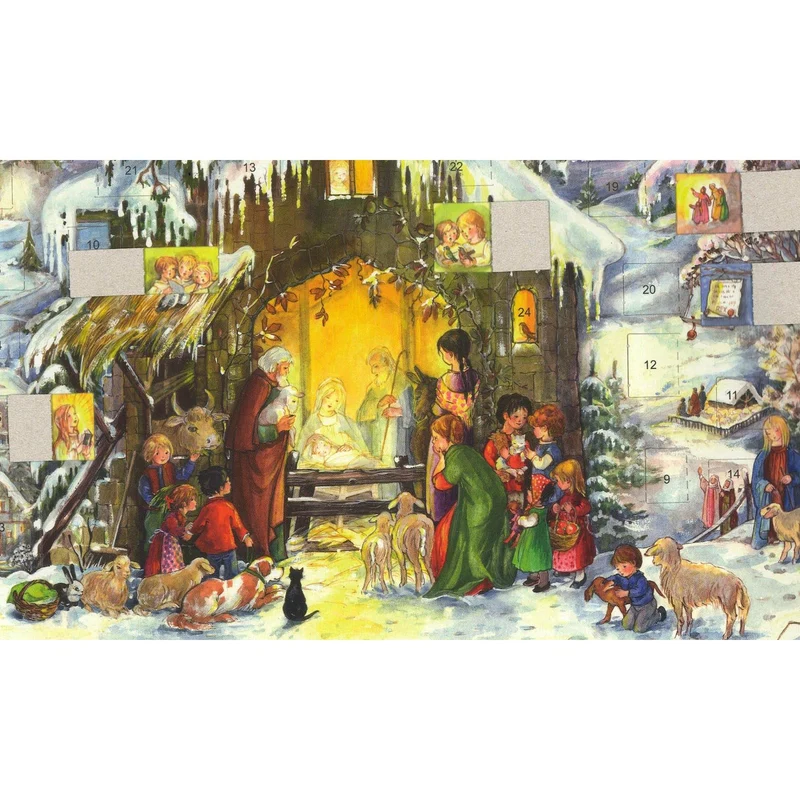 A4 Advent calendar “Jesus Is Born”