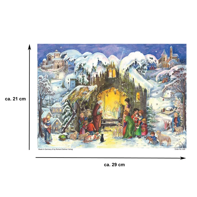 A4 Advent calendar “Jesus Is Born”