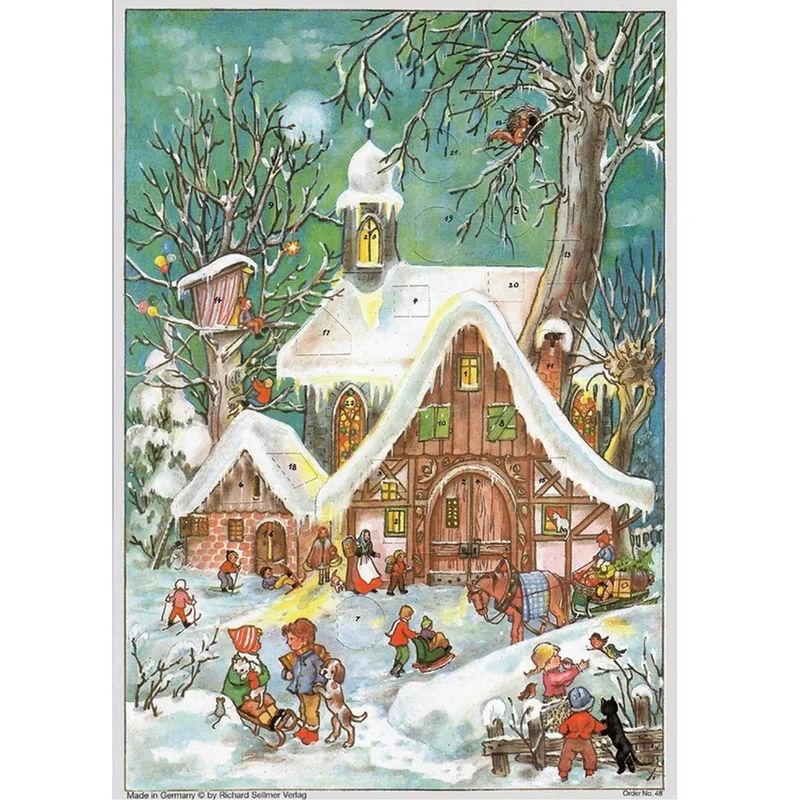 A4 Advent calendar “Wintertime Hustle and Bustle”