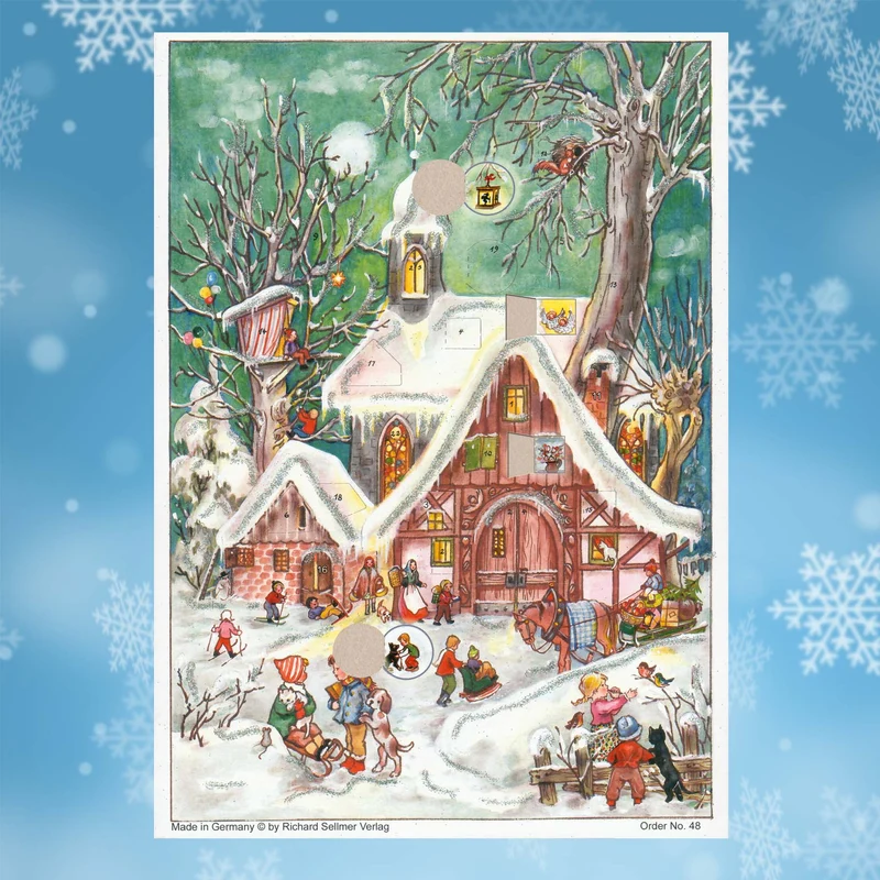 A4 Advent calendar “Wintertime Hustle and Bustle”