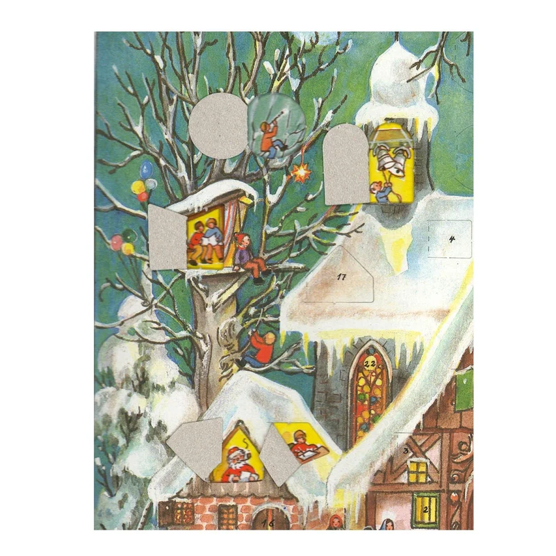 A4 Advent calendar “Wintertime Hustle and Bustle”