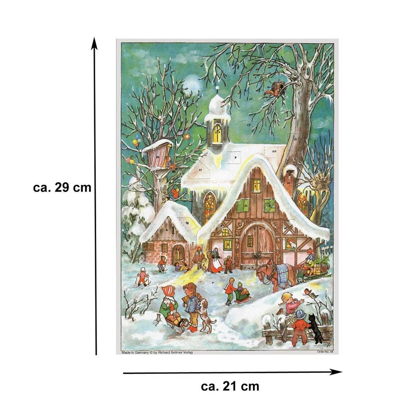 A4 Advent calendar “Wintertime Hustle and Bustle”