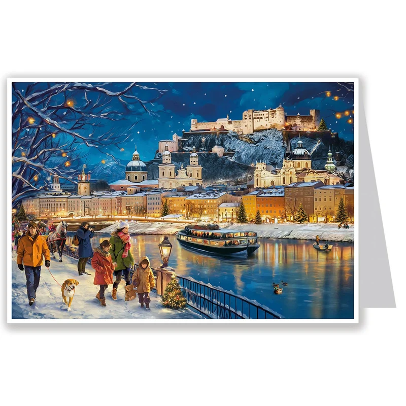 Postcard advent calendar “Salzburg”