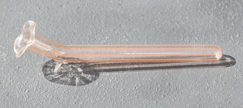 Liegeväschen mit Farbstreifen Glas 10cm