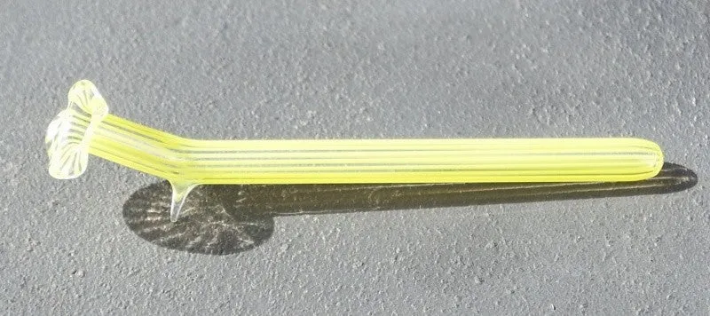 Liegeväschen mit Farbstreifen Glas 10cm