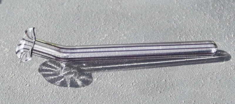 Liegeväschen mit Farbstreifen Glas 10cm