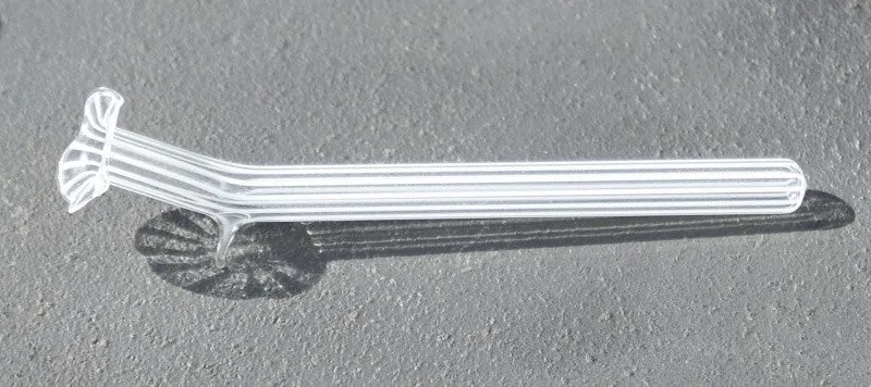 Liegeväschen mit Farbstreifen Glas 10cm