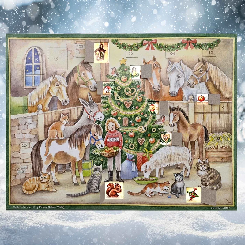 Horse Advent calendar “In the Stable”