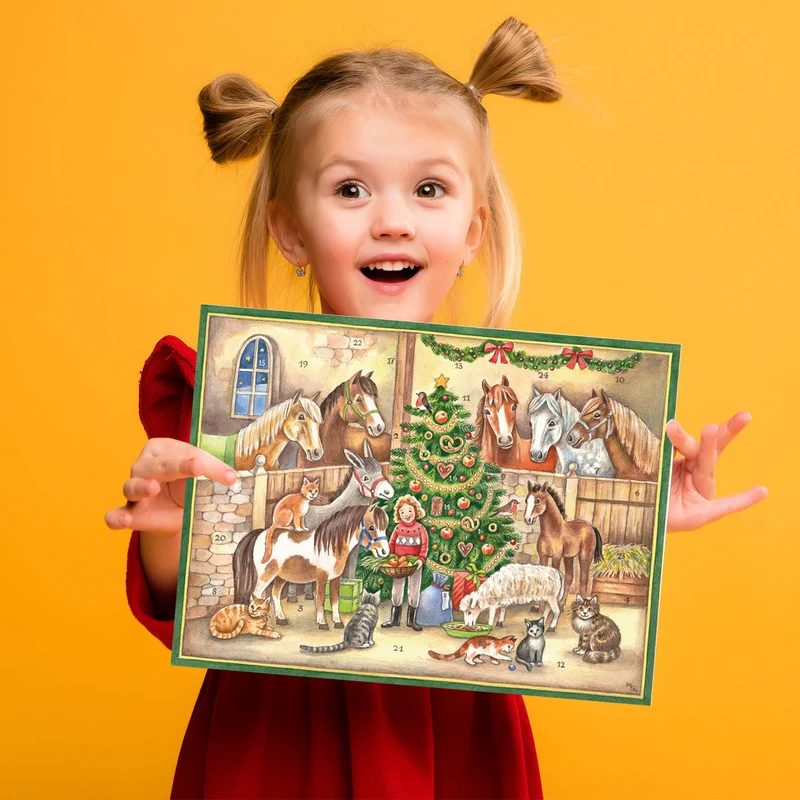 Horse Advent calendar “In the Stable”