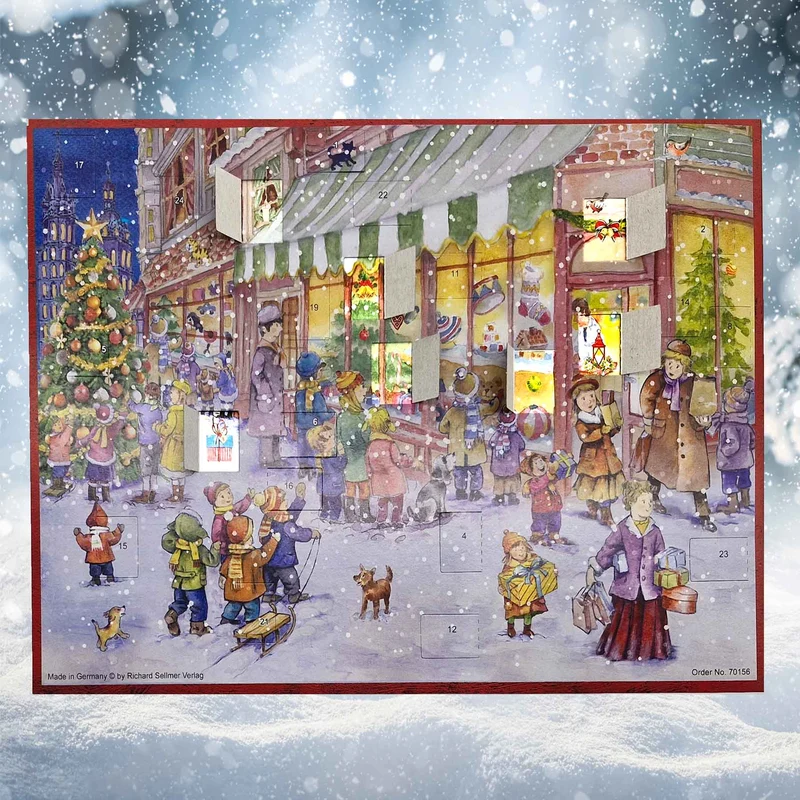 Large Advent calendar “At the Toy Shop”