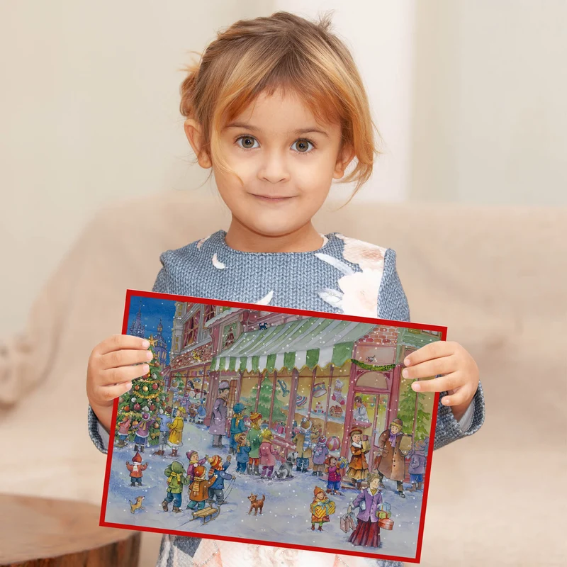 Large Advent calendar “At the Toy Shop”